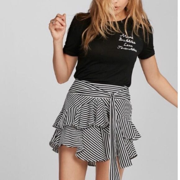 Ruffle Mini Skirt - Picture 1 of 9